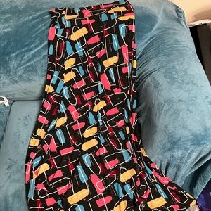 Super fun print LuLaRoe Maxi skirt